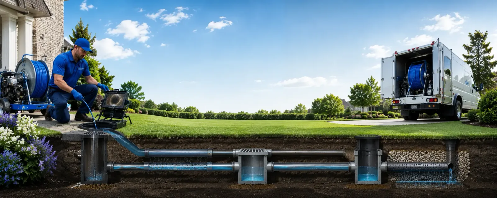 Outdoor drain cleaning information for Columbus, KS